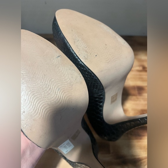 San Marina Black Leather Heel ~ Size 38 EU - Picture 4 of 5